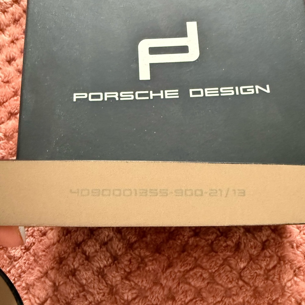 Porsche Design Black Leather Belt - Picture 3 of 3
